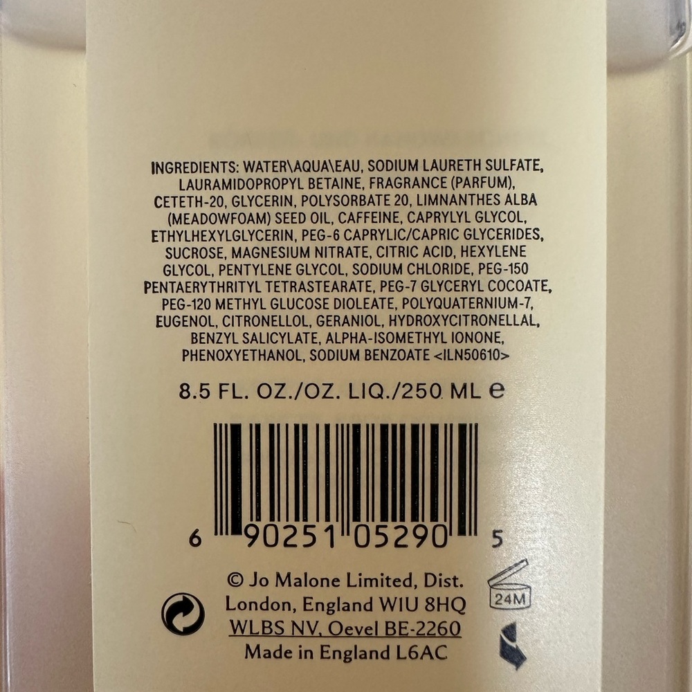 Jo Malone Peony & Blush Suede Hand Wash, with small Jo Malone pouch NWOT - Picture 3 of 5